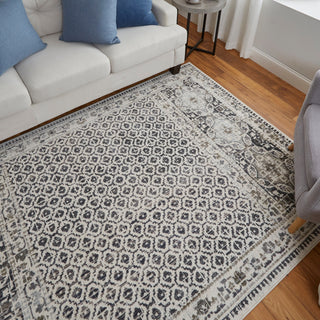 Weave & Wander Kiba Gray/Ivory Rug, 2'2"x3'