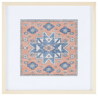 Safavieh Harjo 18" Terracotta/Blue Framed Textile Wall Art