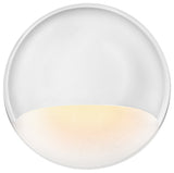 Hinkley Landscape Lighting Nuvi Round Low-Voltage LED Deck Sconce, Matte White