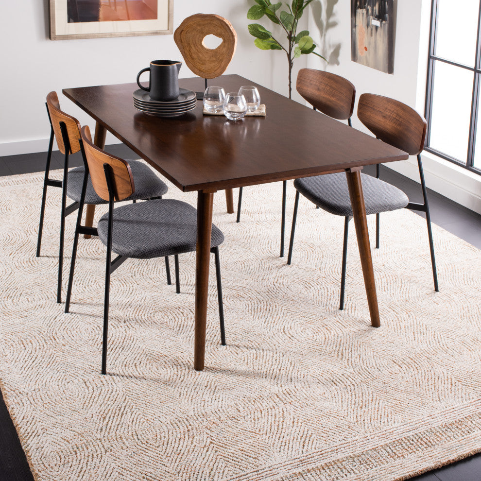 Safavieh Couture Abstract Collection, ABT340 Rug, Ivory/Rust, 10'x14'