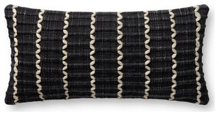 Loloi PLL0187 Black 12'' x 27'' Cover Only