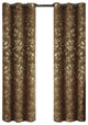 Claire Micro Suede Blackout Panels, 2PC, Cafe