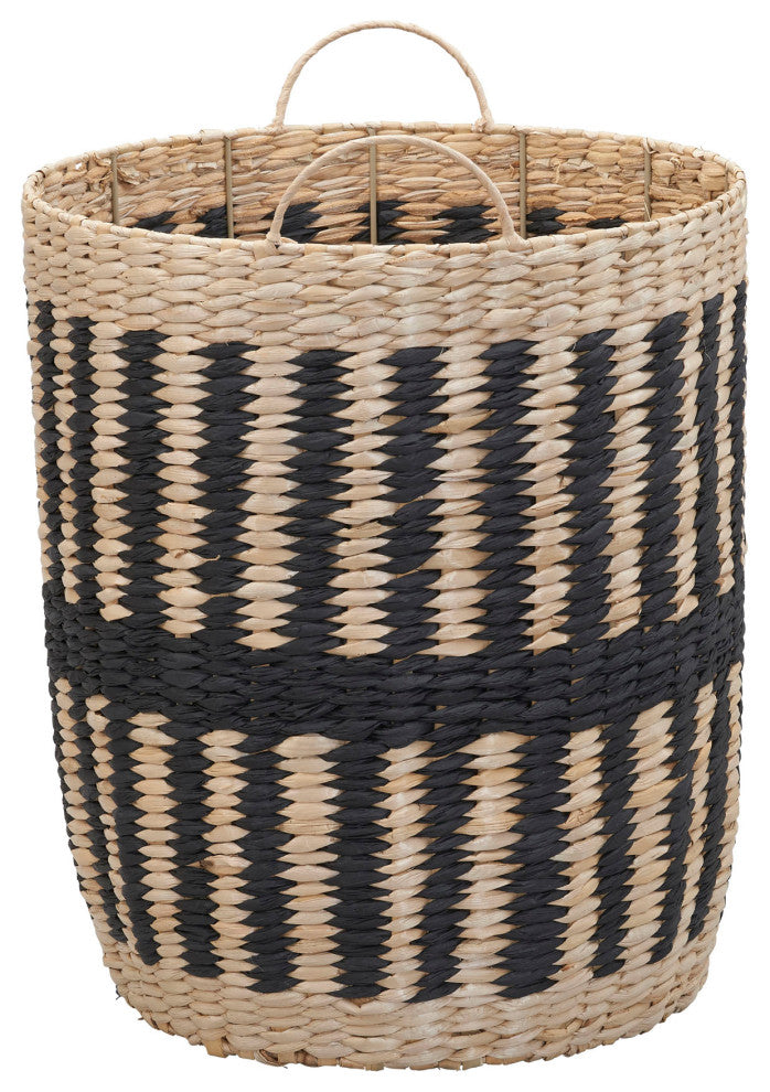 Cattail and Paper Pillar Basket