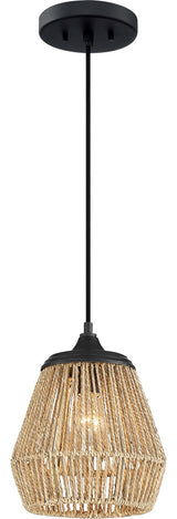 Romain 1-Light Mini Pendant, Earth Black