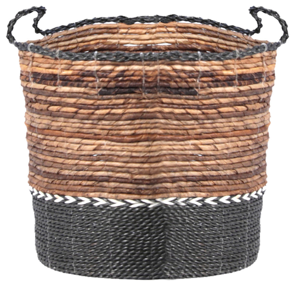 Milo Natural Banana Stalk Nested Woven Baskets, Set of 3