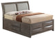 Storage Bed, Taupe Gray, Full