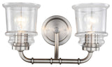 Woodbridge Lighting 19552 Elliot 2-Light Bath, Antique Nickel