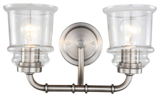Woodbridge Lighting 19552 Elliot 2-Light Bath, Antique Nickel