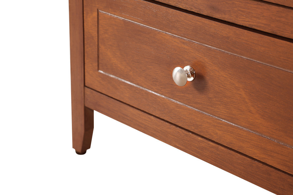 Drake 3-Drawer Nightstand, Oak