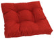 19" Squared Spun Polyester Tufted Dining Chair Cushion, Papprika