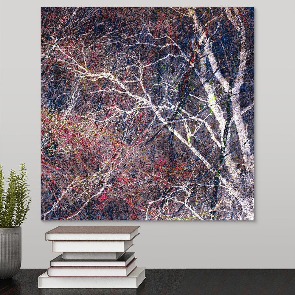 "Tracery I" Wrapped Canvas Art Print, 16"x16"x1.5"