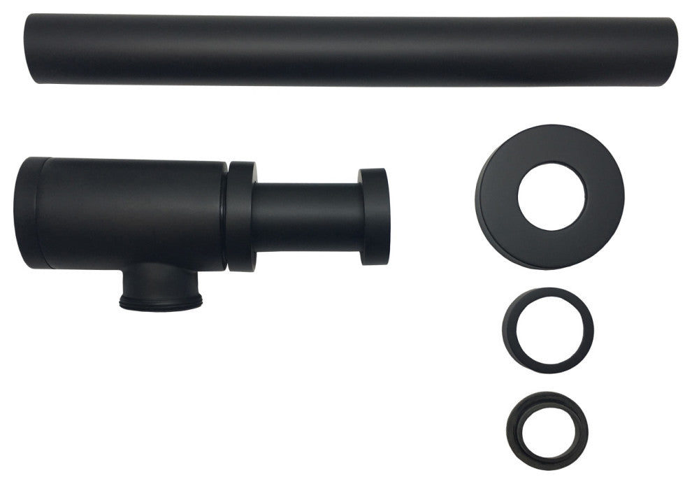 Kubebath Space Saving P-Trap, Black