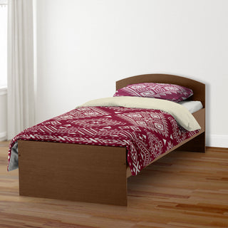 Maroon Tribal Print Twin Brushed Poly Duvet