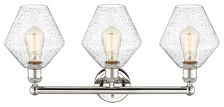 Cindyrella 3-Light 26" Bath Vanity Light, Polished Nickel, Seedy Shade