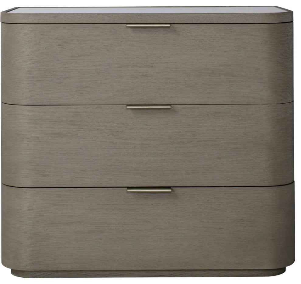 Sonder Living Hampstead Nightstand 3 Drawer | Smoked Oak