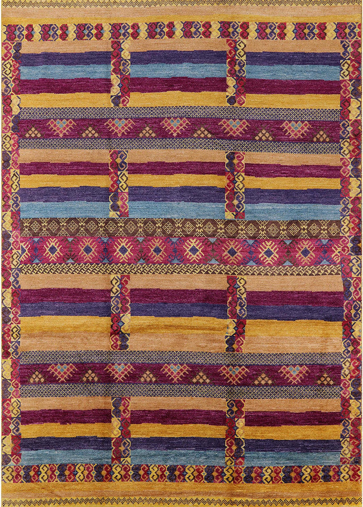 Ahgly Company Indoor Rectangle Mid-Century Modern Area Rugs, 2' x 5'