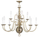 Williamsburgh Chandelier, Antique Brass