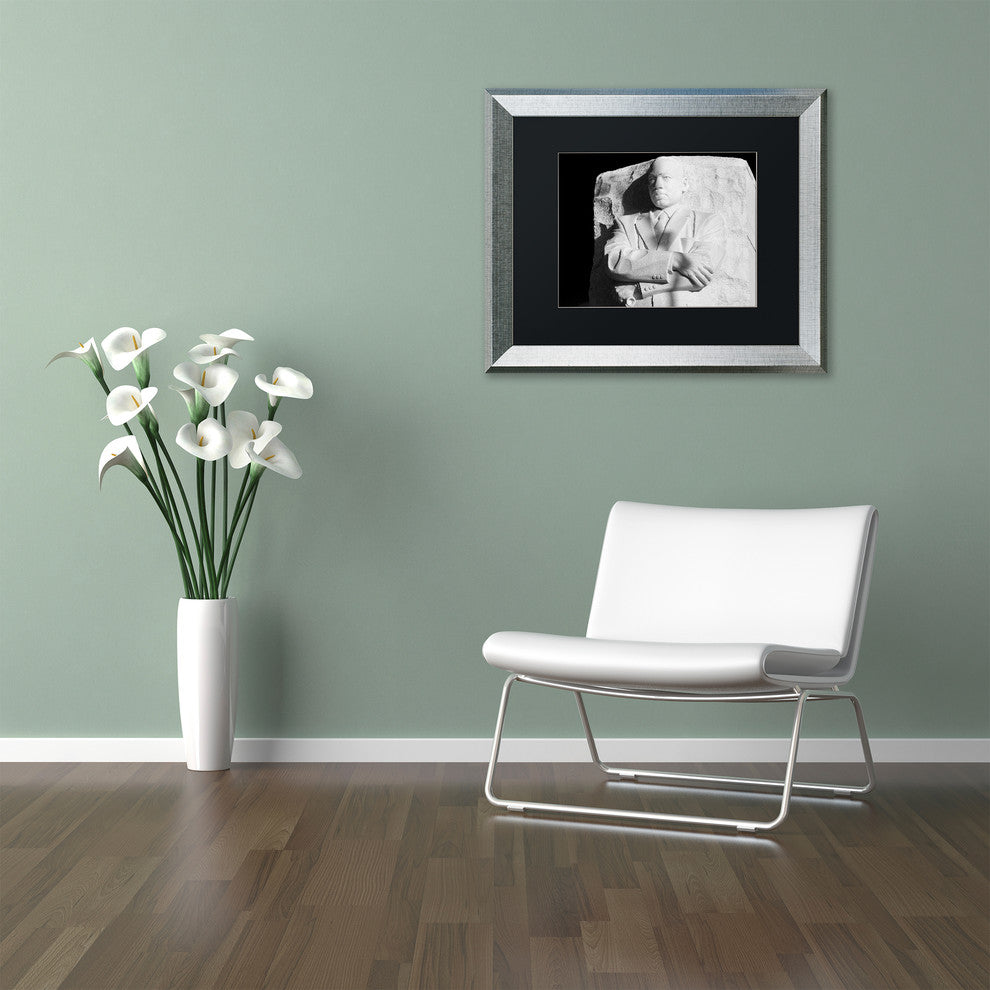 CATeyes 'MLK Memorial' Matted Framed Art, Silver Frame, Black Mat, 20x16