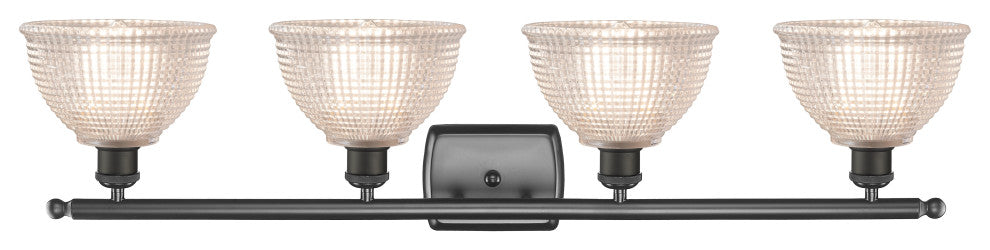 Arietta 3-Light Bath Vanity-Light, Oil Rubbed Bronze, Clear