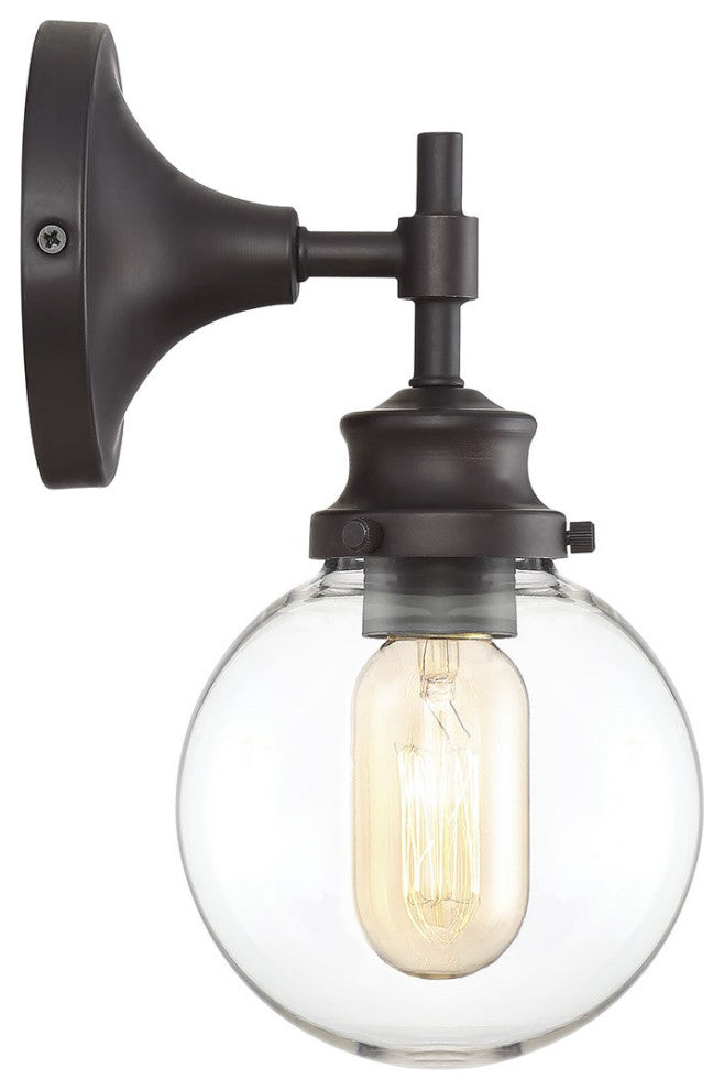 Savoy House Meridian 1 Light Wall Sconce Oil Rubbed Bronze