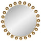 Metal, 42", Round Mirror, Gold