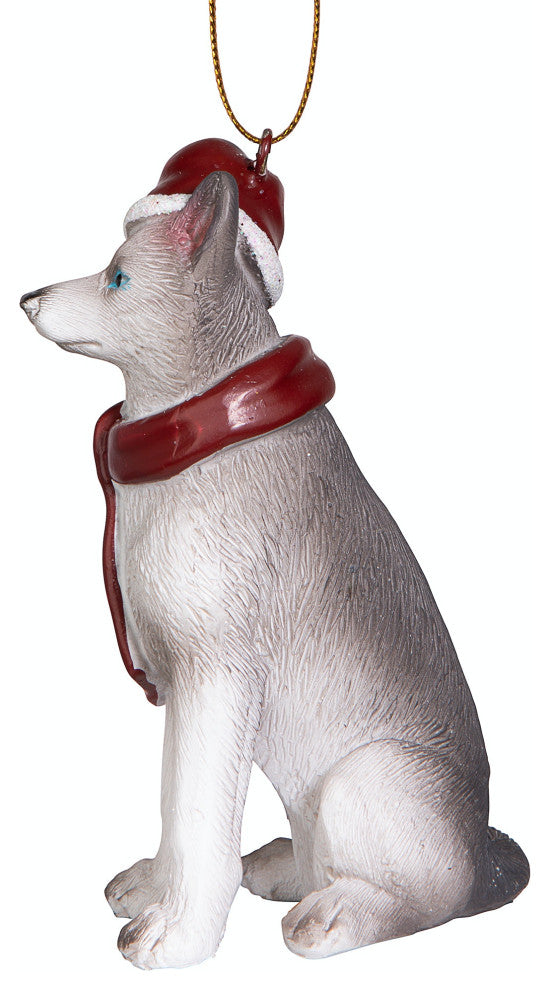 Siberian Huskey Ornament