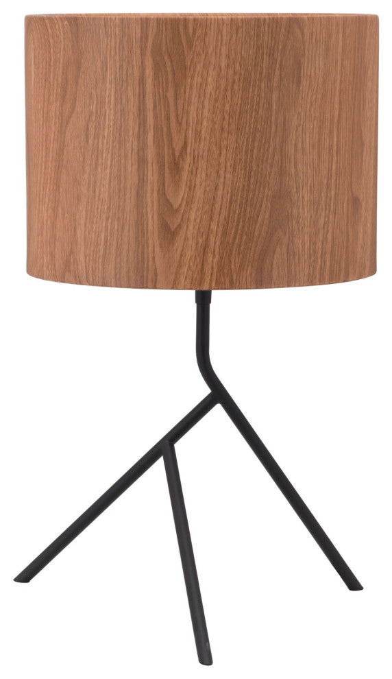 Table Lamp, Steel Metal, Brown, Black, Kitchen Lounge Bistro Lobby Hospitality