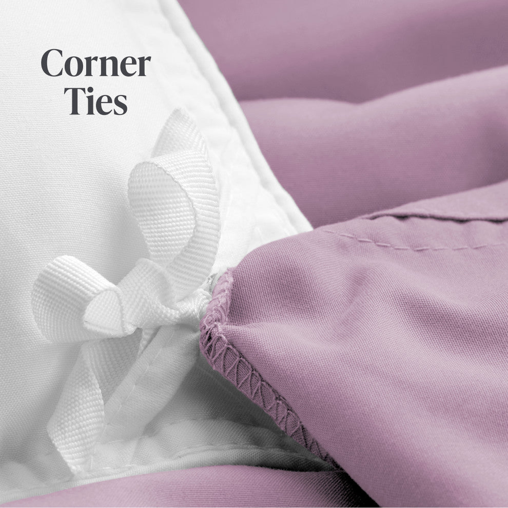 Bare Home Twin/Twin XL Microfiber Duvet Cover Set, Lavender