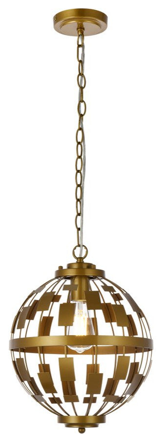 Louie 1-Light Pendant, Brass