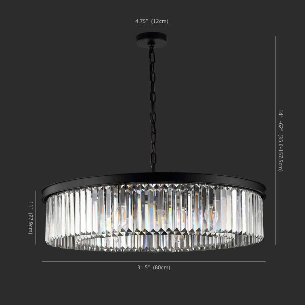 Safavieh Couture Jennaya Crystal Chandelier Black