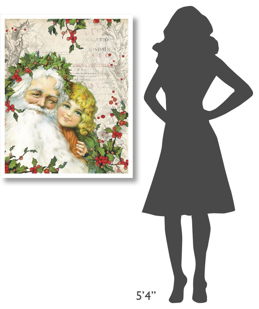 "Vintage Holiday III" Digital Paper Print by Katie Pertiet, 30"x37"