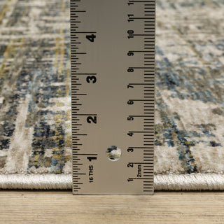 Harlan Modern Mosaic Polyester Area Rug 7'10" x 10'10"