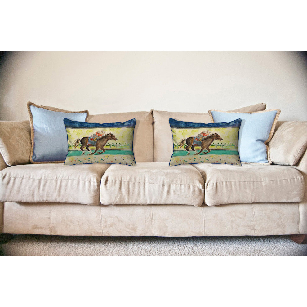 Derby Winner Large Indoor/Outdoor Pillow 16x20