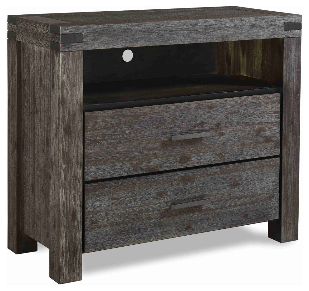 Modus Meadow 2 Drawer Media Chest, Graphite