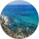 White Tip Agrigento In Sicily Italy, Landscape Round Wall Art, 23"