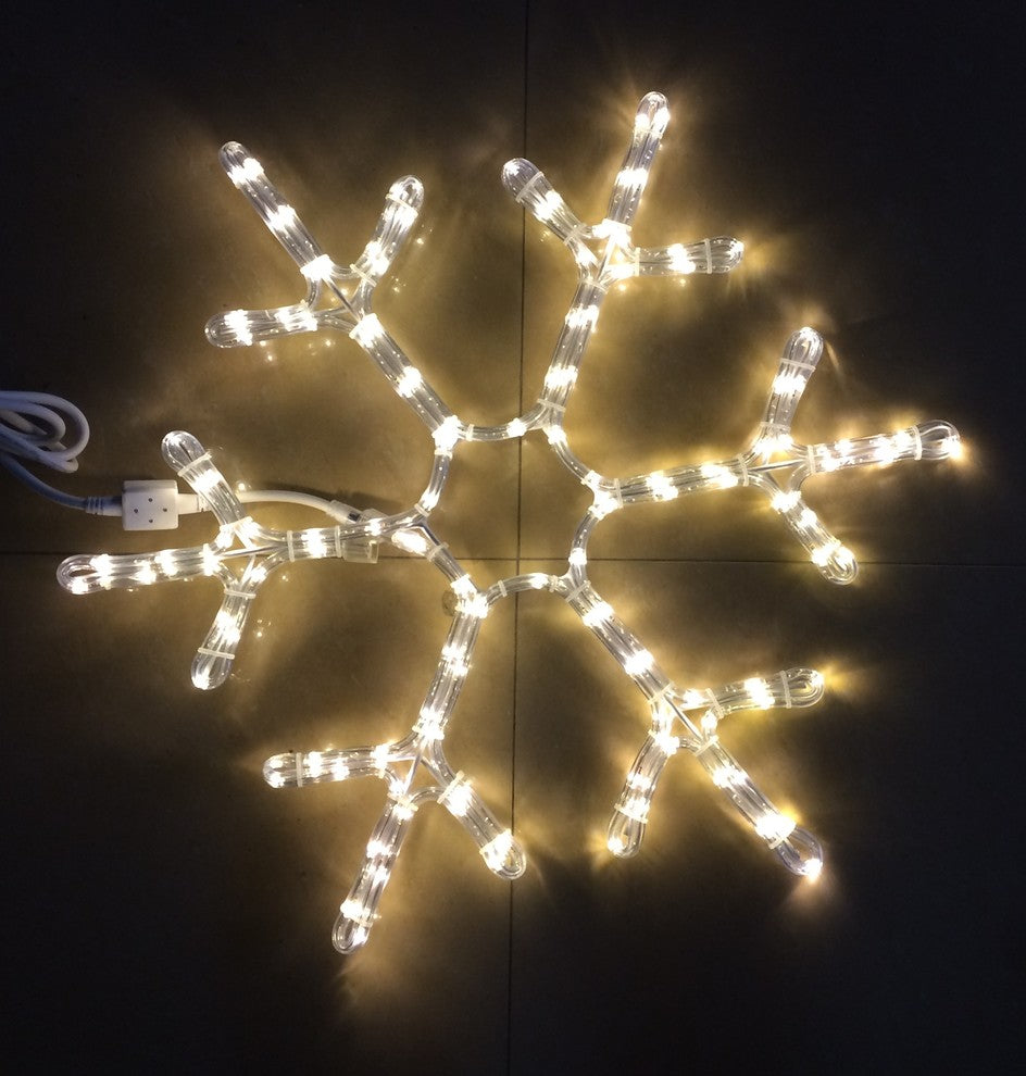 48" Warm White LED Snowflake