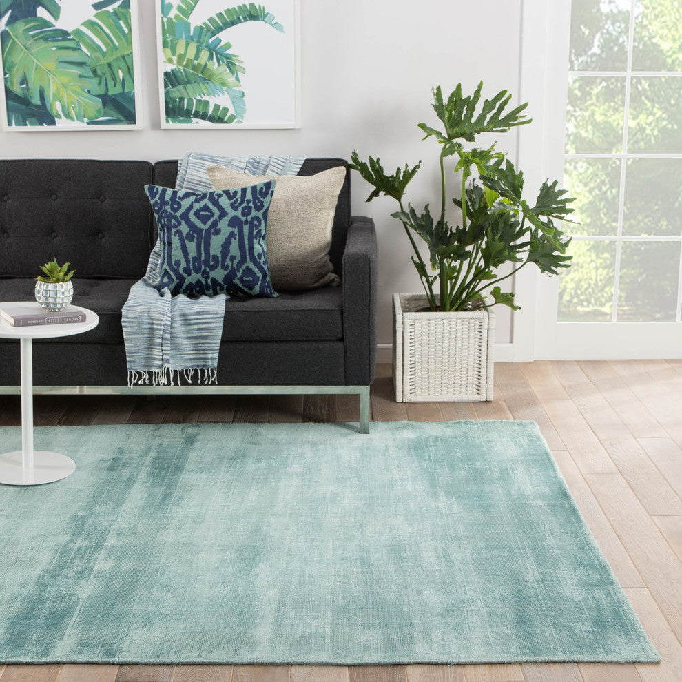 Jaipur Living Yasmin Handmade Area Rug, Aqua, 5'x8'