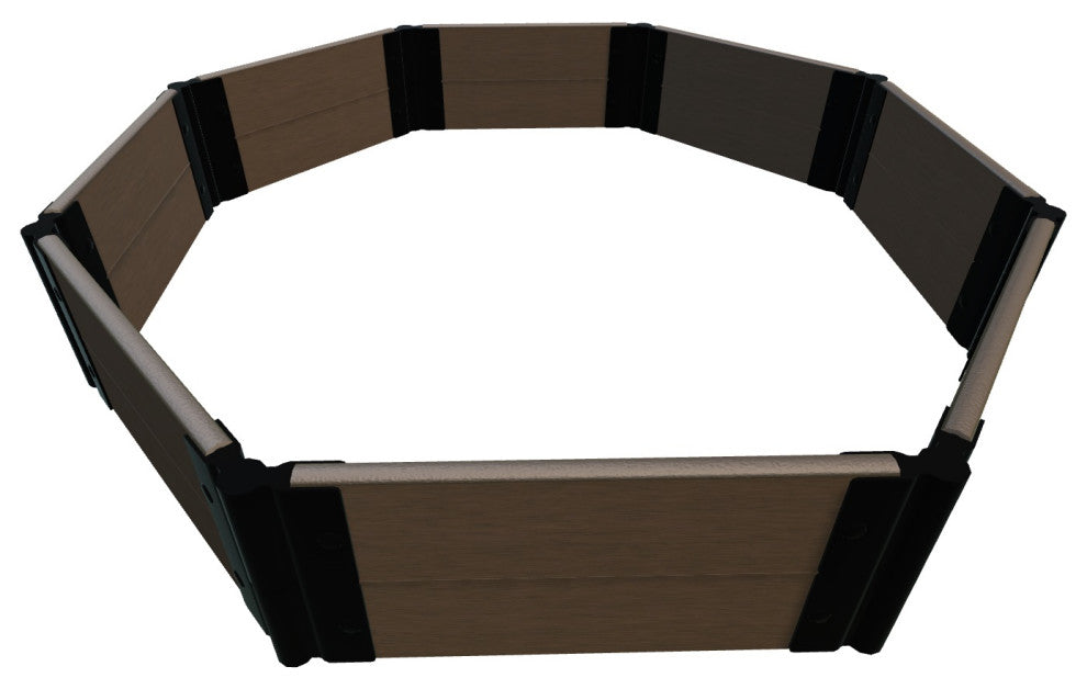 Uptown Brown 5' X 5' X 11" 'St. John Baptistry' Raised Garden Bed - 1" Profile