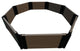 Uptown Brown 5' X 5' X 11" 'St. John Baptistry' Raised Garden Bed - 1" Profile