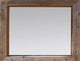 Rustic Mirrors Barn Wood With Alder Inset And Nailhead Corner Tacks, 30x36