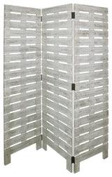 63 X 72 White Wood Garden  Screen