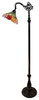 Tiffany Style Roses Reading Floor Lamp, 62" Tall
