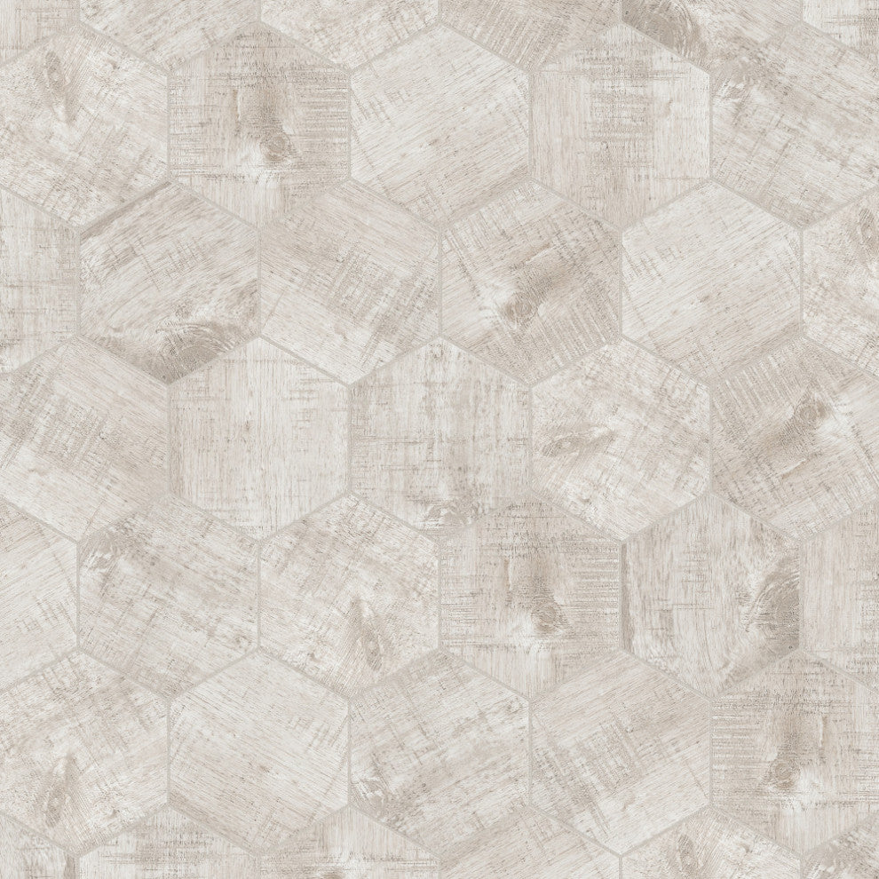 Sawnwood Hex Grey Porcelain Floor and Wall Tile