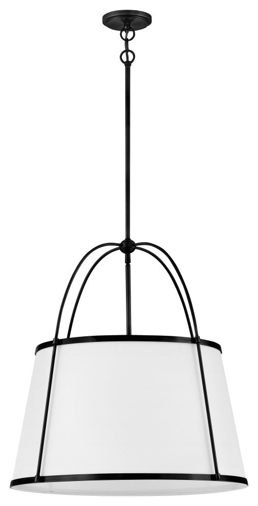 Hinkley Clarke Medium Drum Chandelier, Black