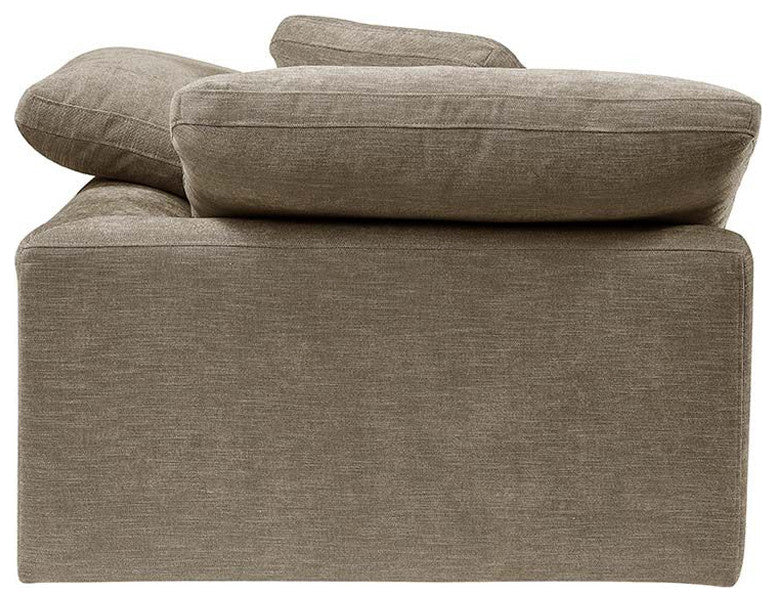 Linen Upholstery Modular Wedge, Beige