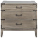 Safavieh Couture Nisha 3 Drawer Wood Nightstand, Light Grey