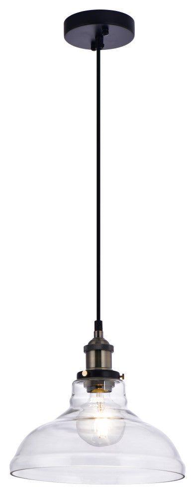 Lazzur Blavet 1 Light 11" Matte Black Pendant