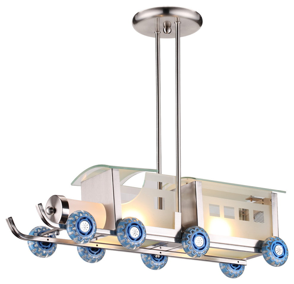 Children's Train Light Fixture With Adjustable Pipe