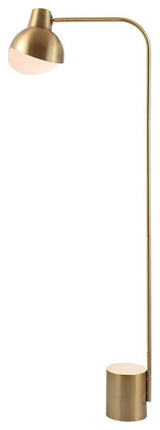 Safavieh Violetta Floor Lamp in Brass and Gold