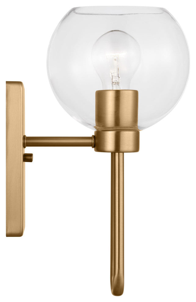 Codyn One Light Wall / Bath Sconce, Satin Brass